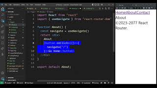 React Router V6 Tutorial Create Dynamic Navigation Bar NavBar with Link amp useNavigate Using Routes [upl. by Ydroj]