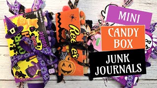 Halloween Candy Box Junk Journals Mini Junk Journals [upl. by Ykceb951]