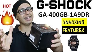 G SHOCK UNBOXING and FEATURES  GA400GB Hindi [upl. by Kiernan627]