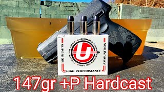 Underwood 9mm P 147gr Hardcast Ballistic Gel Test amp Review [upl. by Ylsel]