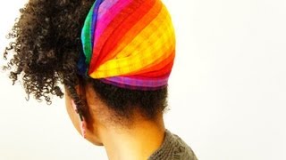 Tip and Tricks Natural Hair Fun ways to Rock a Multicolored Headband [upl. by Anerev]