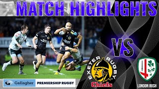 MATCH HIGHLIGHTS Exeter Chiefs v London Irish [upl. by Amre]