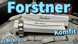 Forstner Bracelets — Quality Vintage Inspired Straps — Komfit amp Beads of Rice — Omega amp NASA Approve [upl. by Veno941]