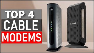 TOP 4 Best Cable Modems in 2024 [upl. by Innoj]