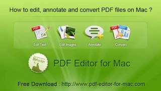 How to Edit Annotate and Convert PDF files on Mac PDF Editor [upl. by Aeneus299]