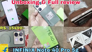 infinix note 40 pro 5g  infinix note 40 pro unboxing amp review  infinix buy for flipkart [upl. by Megen]