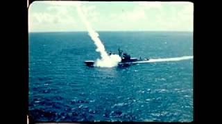 Live Fire Weapons Testing on USS Ticonderoga Silent 1983 [upl. by Llenehc]