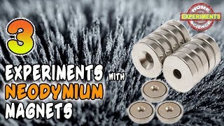 Awesome Experiments with Neodymium MAGNETS and Magnetism  Home Science Experiments [upl. by Dlabihcra]