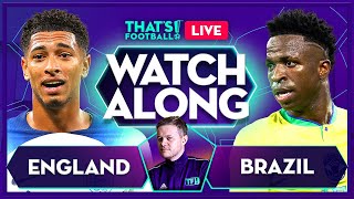 ENGLAND vs BRAZIL LIVE with Mark Goldbridge [upl. by Prussian]