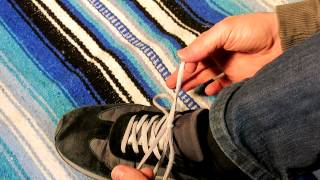 Best Shoe Knot for Dancers  How to tie your shoes [upl. by Ahsiekal129]