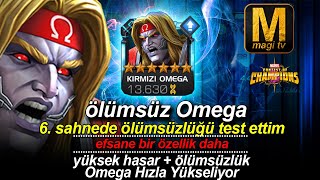 ÖLÜMSÜZ OMEGA 6 SAHNEDE  MCOC 6 STARS OMEGA RED GAME PLAY [upl. by Anstus]