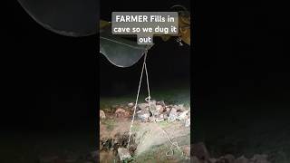 FARMER fills cave with rocks so we dug it open ‎DemolitionRanch [upl. by Ahsemik]