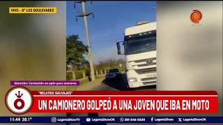 Camionero golpeó a jovenes que iban en moto ocurrió en ruta E53 a la altura de Salsipuedes Noticias [upl. by Shirlene]