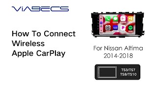 How to Connect and Use Wireless Apple Carplay on ViaBecs TS10 Radio [upl. by Aikyn789]