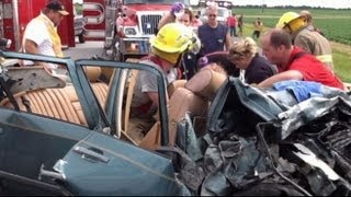 Witnesses Claim Miracle Man Saved Car Crash Victim With Prayer  ABC World News Tonight  ABC News [upl. by Arleta]