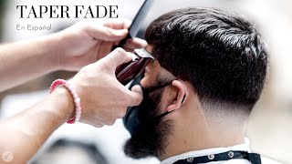 Cómo hacer un Taper Fade  Tutorial en Español [upl. by Sukramaj56]