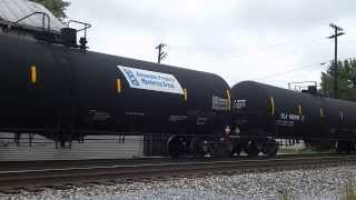 NS 8316 C408W Leads An Ethanol Train Through Fostoria OH Nice P5 HD [upl. by Wolenik218]