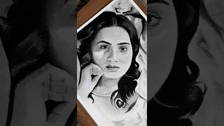 Adithi Ravi  Pencildrawing Realistic drawing [upl. by Ardnohsal]