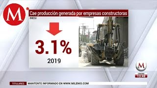 Cae producción generada por empresas constructoras INEGI [upl. by Nnaira]