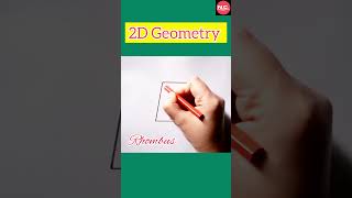 How to draw quot Rhombusquot easily  2D Geometry  NCDrawing [upl. by Eem]