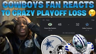 DALLAS COWBOYS FAN CRIES REACTING TO PACKERS LOSS  Green Bay Packers Vs Dallas Cowboys WILD CARD [upl. by Seidule]