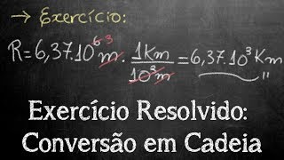 Exercício Resolvido Conversão em Cadeia [upl. by Josepha]