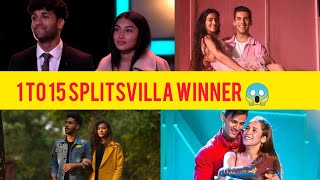 SPLITSVILLA 1 TO 15 WINNER LIST 🤫 [upl. by Animsaj825]