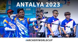 Chinese Taipei v India – compound mixed team gold  Antalya 2023 World Cup S1 [upl. by Atterrol]