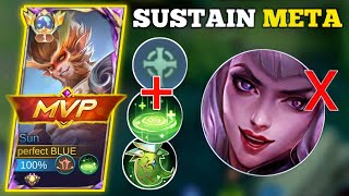 SUSTAIN IS THE NEW META🥚 SUN VS REVAMPED ALICE MLBB🔥 topglobalsun sunmlbb sungameplay [upl. by Dareece]