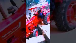 Tractor accident😱  shorts tractor farming trending short [upl. by Anileba]