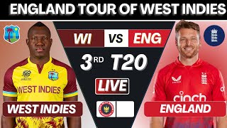 Live England vs West indies 3rd Match Live  Live Cricket Match Today  ENG vs WI TOSS UPDATES [upl. by Jori820]