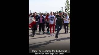 Terry Fox Sr Joined Terry Fox Run 2024 at Lethbridge Alberta terryfox run lethbridge canada [upl. by Jacquetta]