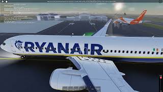 Ryanair roblox flight part 2 [upl. by Nylrebma608]