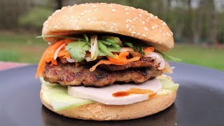 Banh Mi Burger  Vietnamese Revisited Sandwich  Morgane Recipes [upl. by Pitt316]