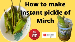 Moti Mirch ka Instant Achaar [upl. by Allez]