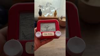 El aquelarre  Goya en etchasketch mamike dibujo art spooky [upl. by Henigman268]