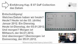 Kap Einführung 07 Das Datum 02 [upl. by Renaxela]