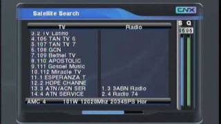 Conaxsat CNX MINI Blind Scan Of AMC 4 [upl. by Orgalim514]