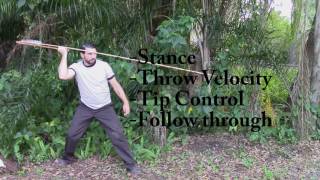 How to throw the atlatl  accurate for hunting Super Educational ATLATL instructional [upl. by Anibas]