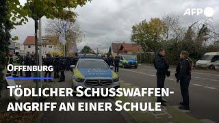 Tödlicher Schusswaffenangriff an einer Schule in Offenburg  AFP [upl. by Festa]