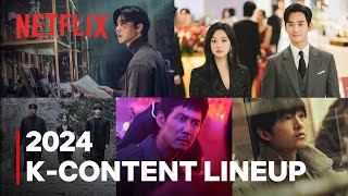 Korean shows and movies coming to Netflix in 2024  KContent Lineup ENG SUB [upl. by Hanah704]