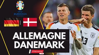 🔴ALLEMAGNE vs DANEMARK EURO2024 LIVE MATCH EN DIRECT 8e de Finale [upl. by Rramahs]