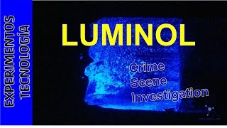 Luminol Fórmula para detectar sangre Experimento [upl. by Scuram]