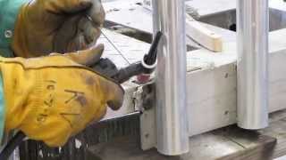 Welding A Hitch Mounted Surf Fishing Rod Rack With Kenny Pt 3 [upl. by Itnahs170]