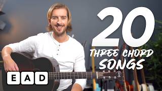 Top 20 Three Chord Songs for Beginners [upl. by Leahcin452]