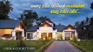 Trending 4BHK Single Floor Home tour Malayalam  Kerala Style House  My better Home [upl. by Jeritah]