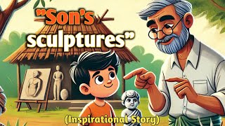 Learn English Through Story  Inspired Story  A Story of Sons Sculpture english story [upl. by Nylatsirhc411]