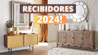 RECIBIDORES 2024 TENDENCIAS RECOMENDACIONES DE DECORACIÓN [upl. by Anawqahs]