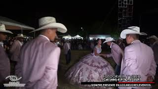 Vals con Chambelanes en XV Años de Jessica en Cerro Colorado Valle de Santiago Gto [upl. by Ttennej]