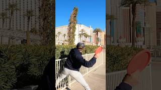 Pro Disc Golfers shoot the gap through the Luxor Obelisk in Las Vegas discgolf [upl. by Naarah]